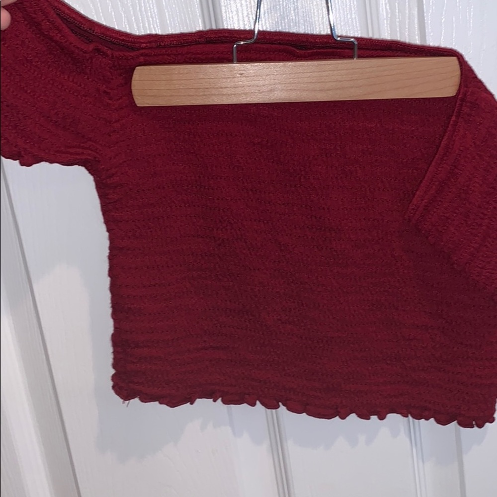 off the shoulder crop top